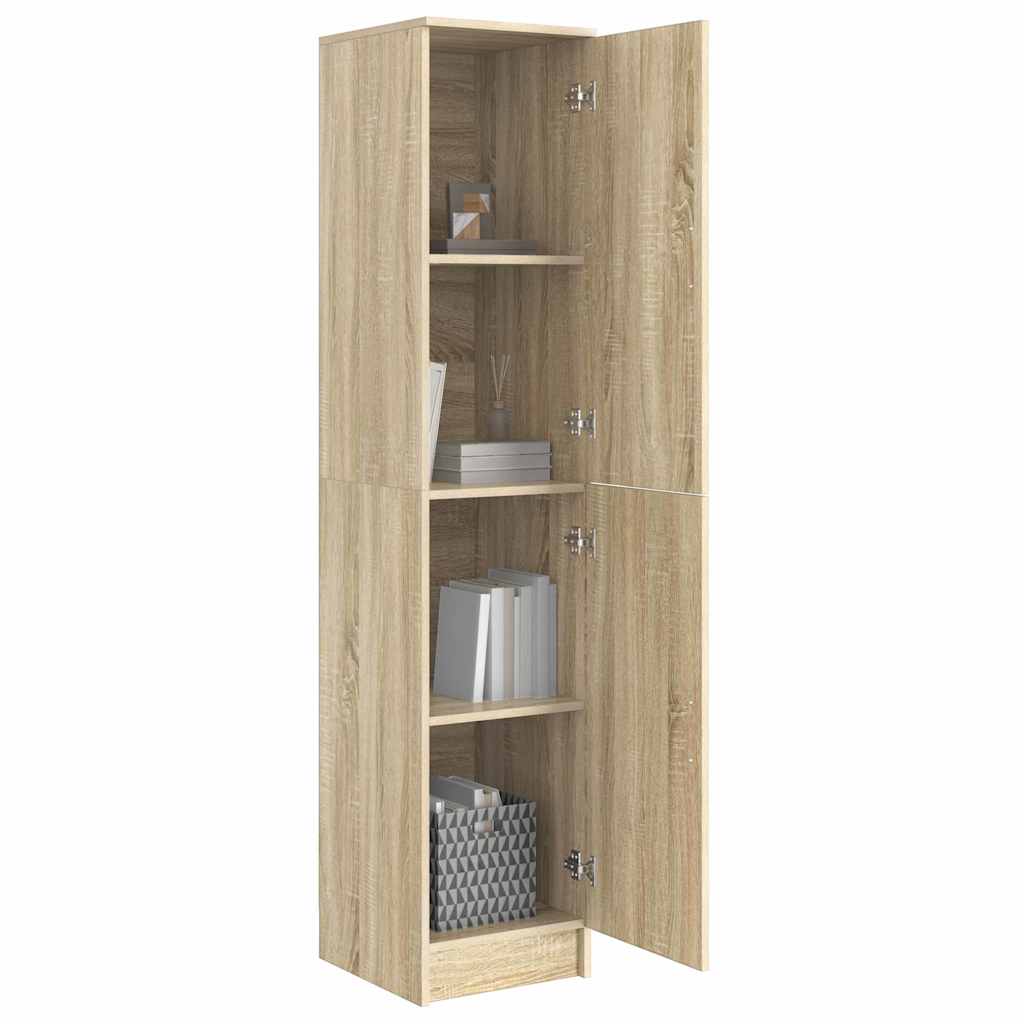 Highboard Chêne sonoma 35 x 39 x 168 cm Bois d'ingénierie - XIOS