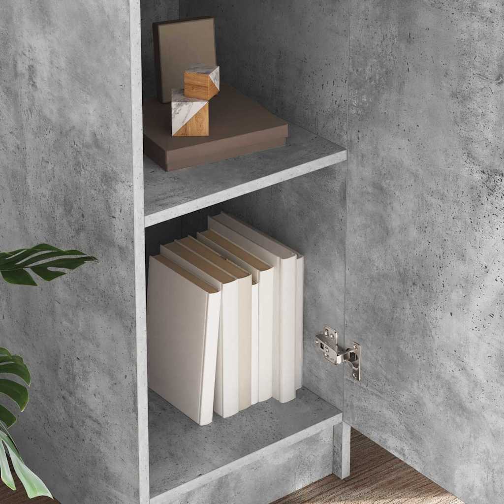 Haut Armoire Gris béton 35 x 39 x 168 cm - XIOS