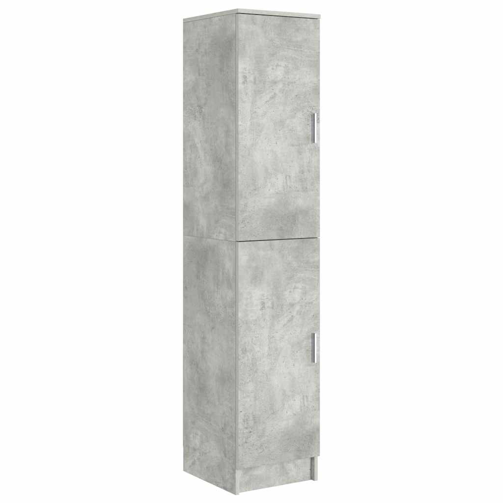 Highboard Gris béton 35 x 39 x 168 cm Bois d'ingénierie - XIOS