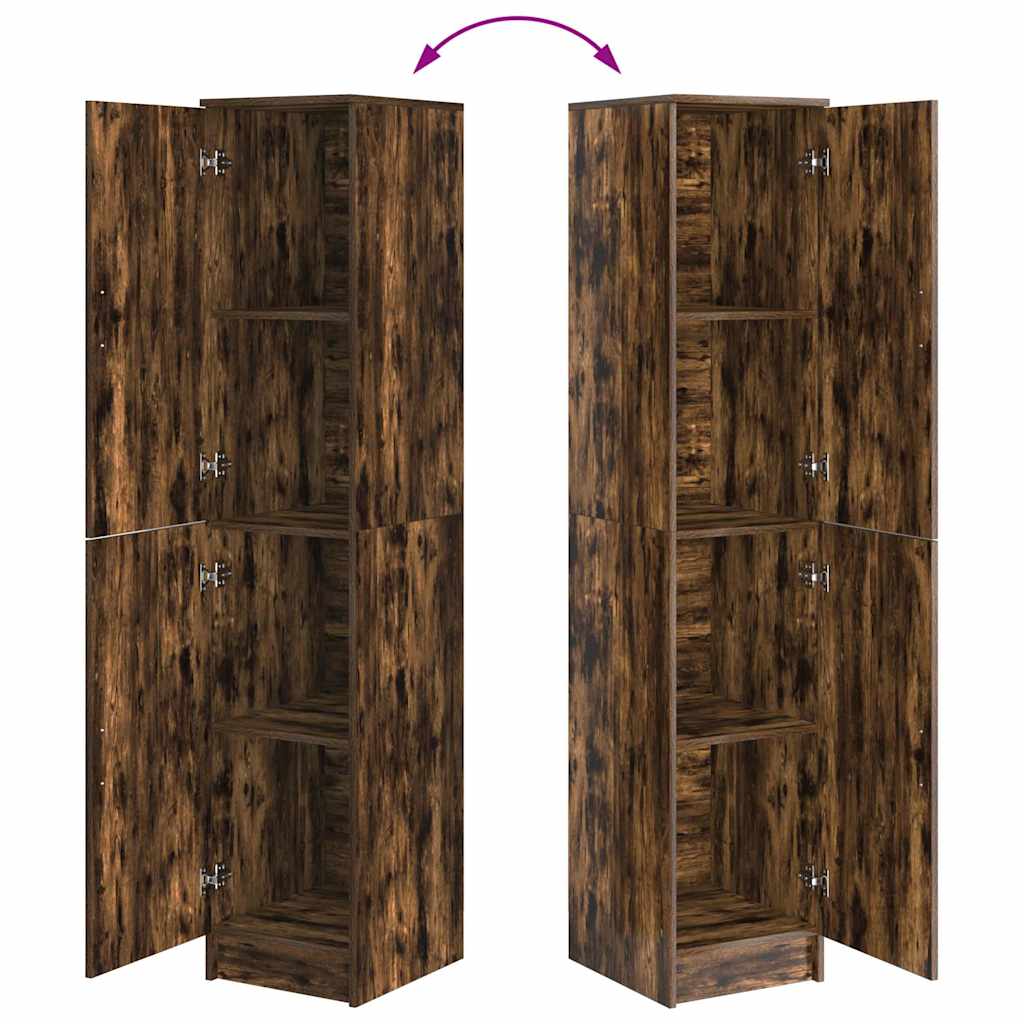 Highboard Chêne fumé 35 x 39 x 168 cm Bois d'ingénierie - XIOS