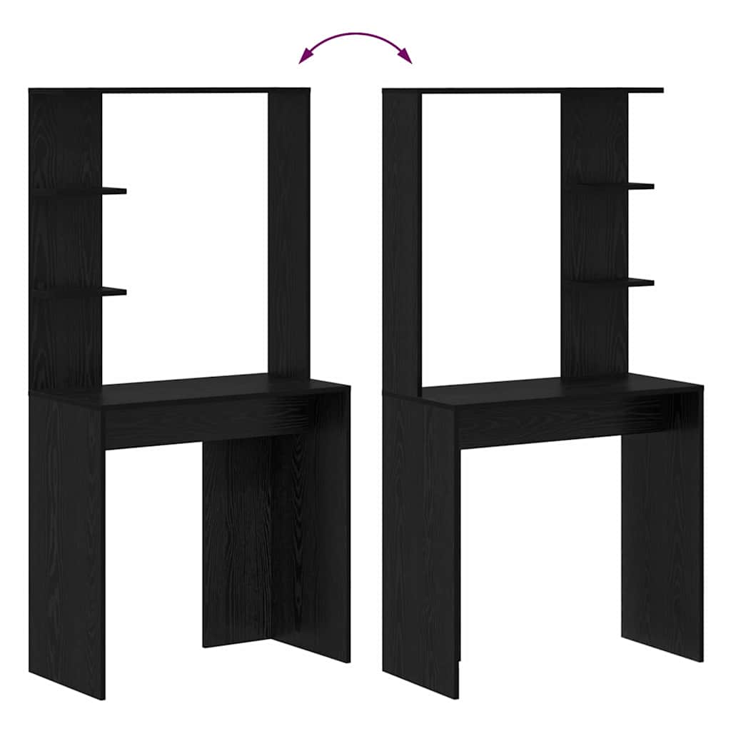 Bureau Chêne noir 78.5 x 37 x 154.5 cm Bois d'ingénierie - XIOS