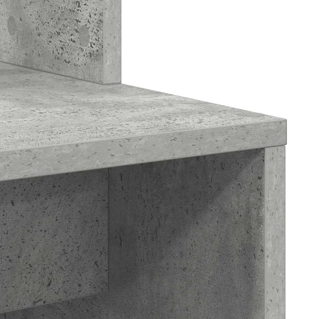Bureau Gris béton 78,5 x 37 x 154,5 cm Bois d'ingénierie - XIOS