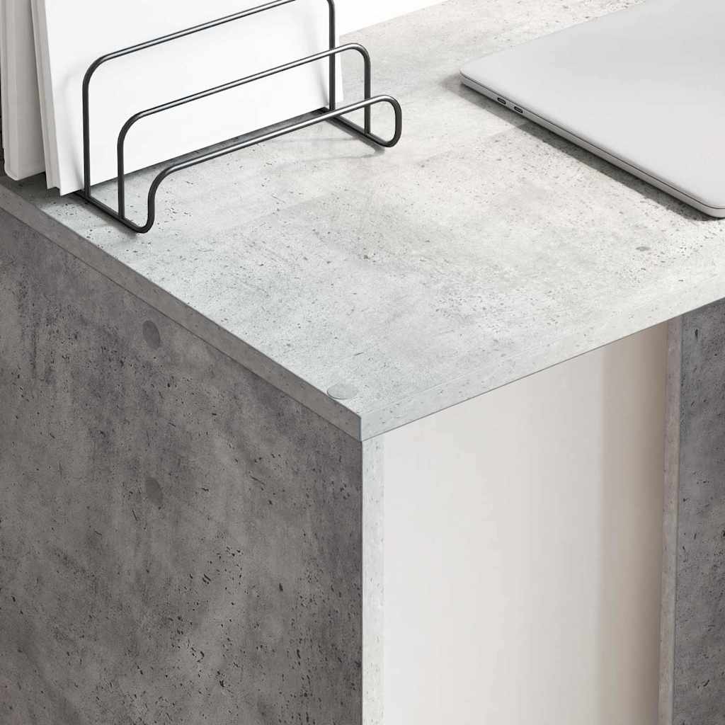 Bureau Gris béton 78.5 x 37 x 154.5 cm Bois d'ingénierie - XIOS