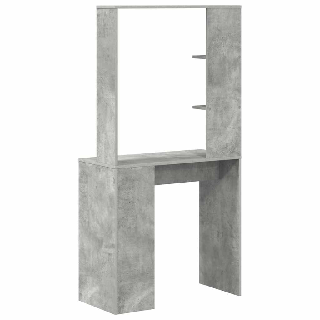 Bureau Gris béton 78,5 x 37 x 154,5 cm Bois d'ingénierie - XIOS