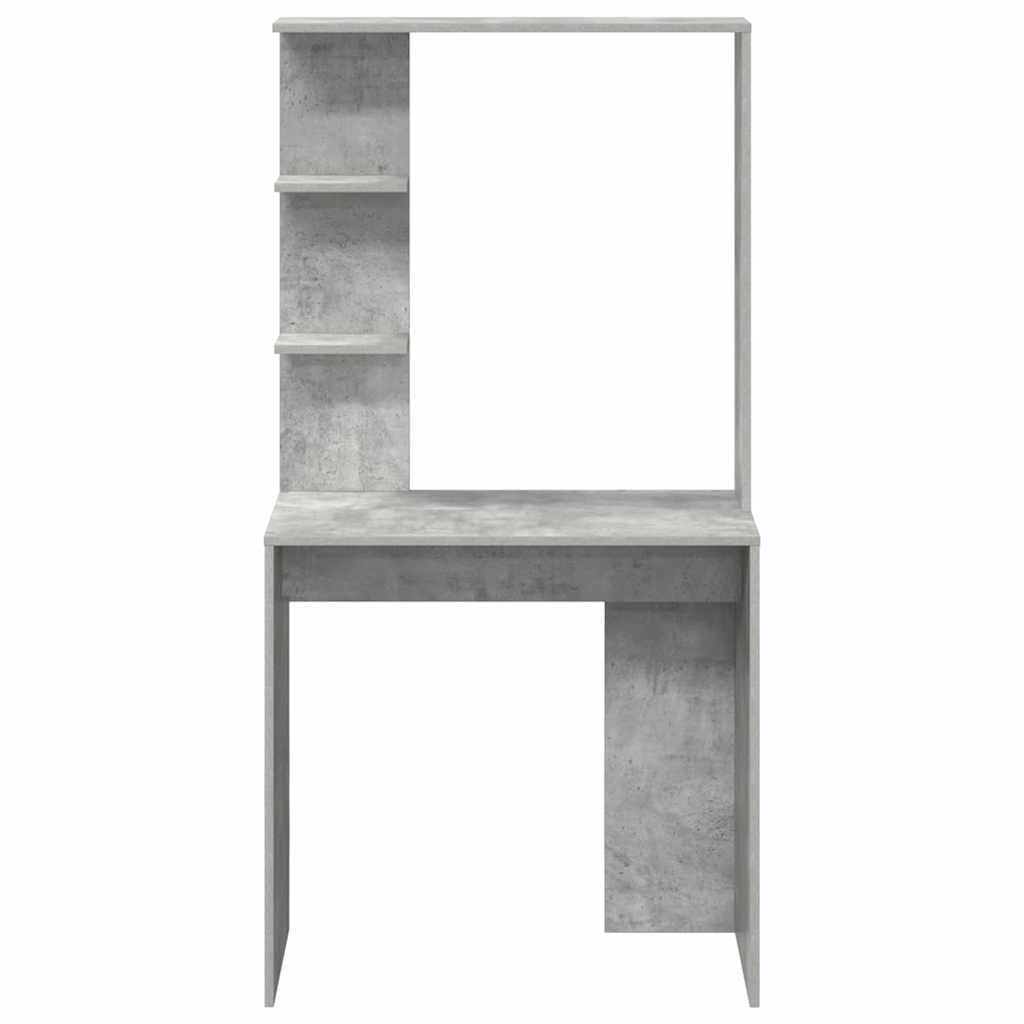Bureau Gris béton 78,5 x 37 x 154,5 cm Bois d'ingénierie - XIOS
