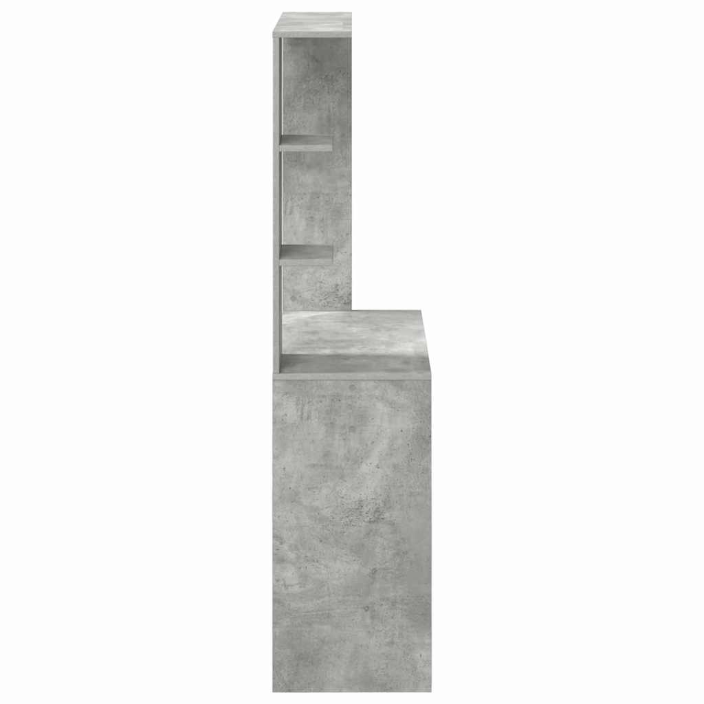 Bureau Gris béton 78,5 x 37 x 154,5 cm Bois d'ingénierie - XIOS