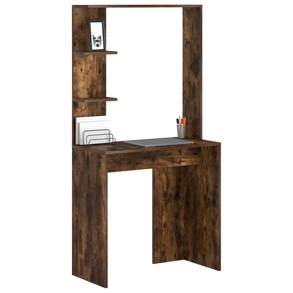 Bureau Chêne fumé 78,5 x 37 x 154,5 cm Bois d'ingénierie - XIOS