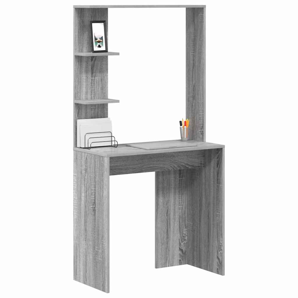 Bureau Gris Sonoma Bois d'ingénierie 78,5 x 37 x 154,5 cm - XIOS