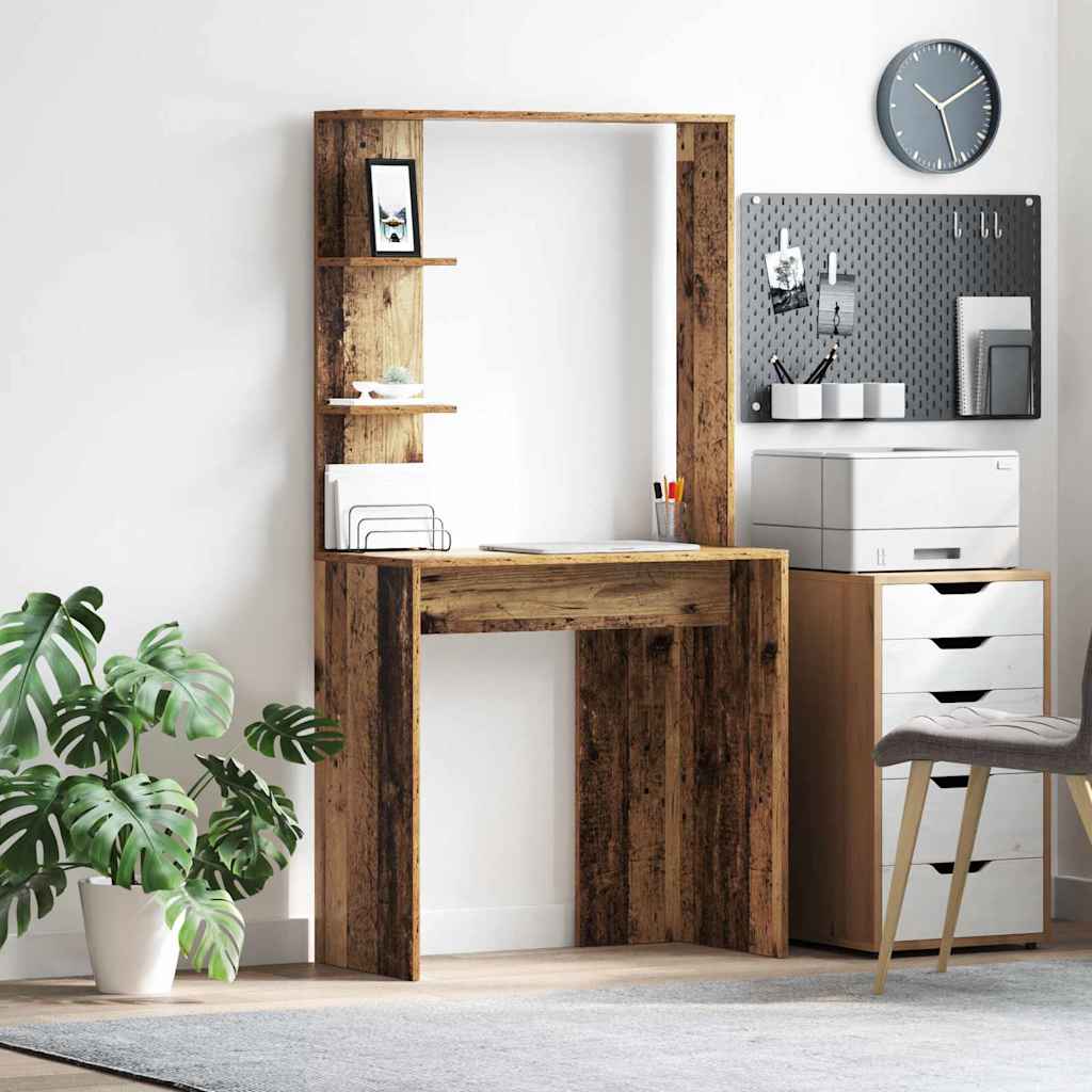Bureau Bois Ancien 78,5 x 37 x 154,5 cm Bois d'ingénierie - XIOS