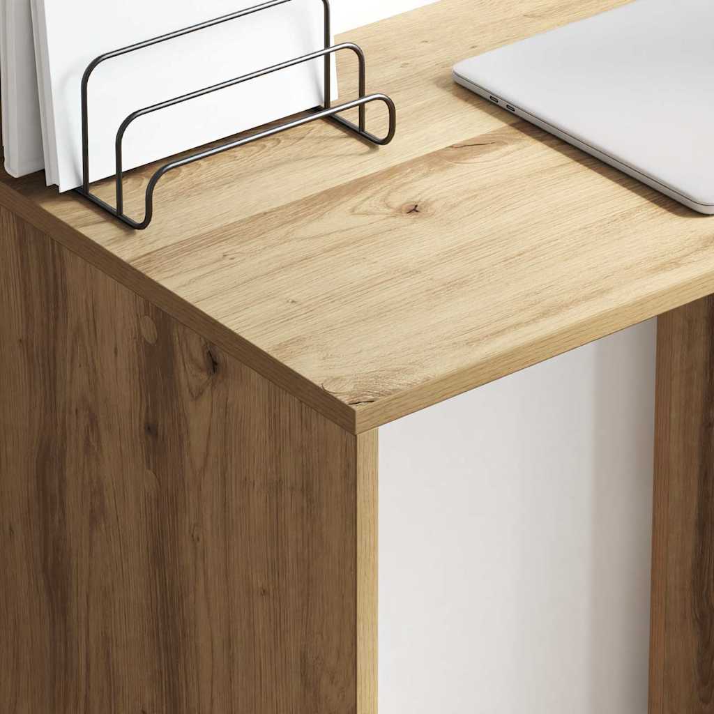 Bureau chêne artisanal 78.5 x 37 x 154.5 cm Bois d'ingénierie - XIOS