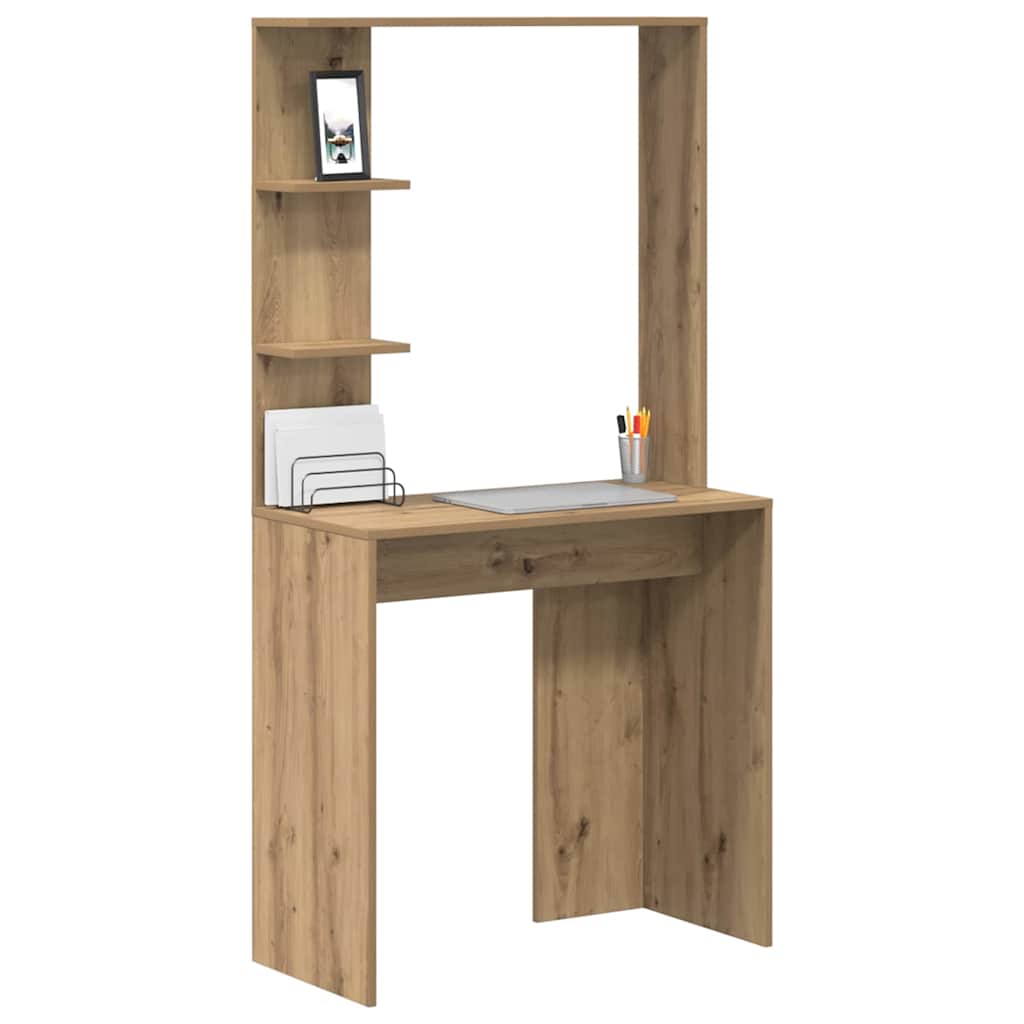 Bureau Chêne artisanal 78,5 x 37 x 154,5 cm Bois d'ingénierie - XIOS