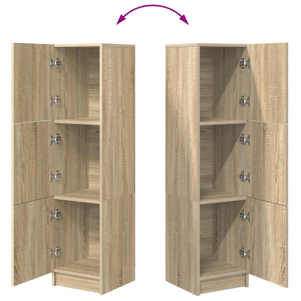 Haut Armoire Chêne Sonoma 31.5 x 32 x 122.5 cm - XIOS
