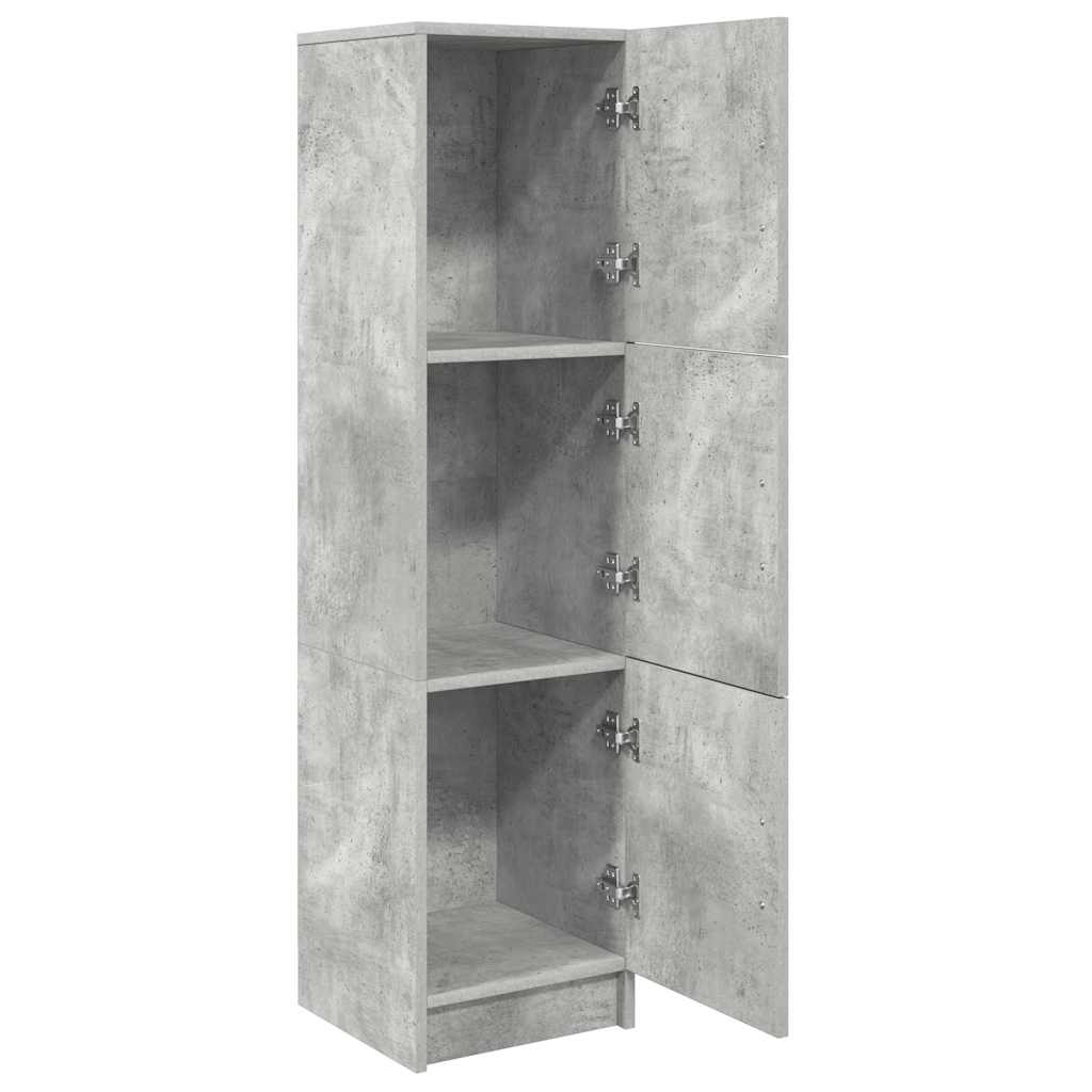 Haut Armoire Gris béton 31.5 x 32 x 122.5 cm - XIOS