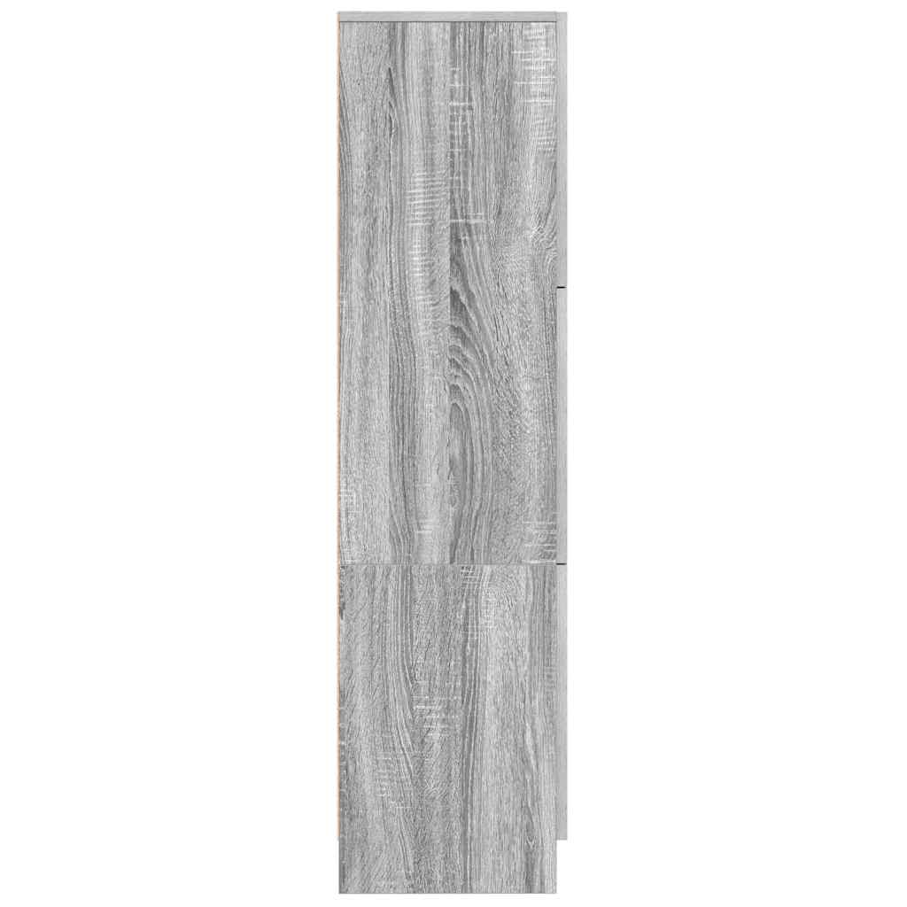 Haut Armoire Gris Sonoma 31.5 x 32 x 122.5 cm - XIOS