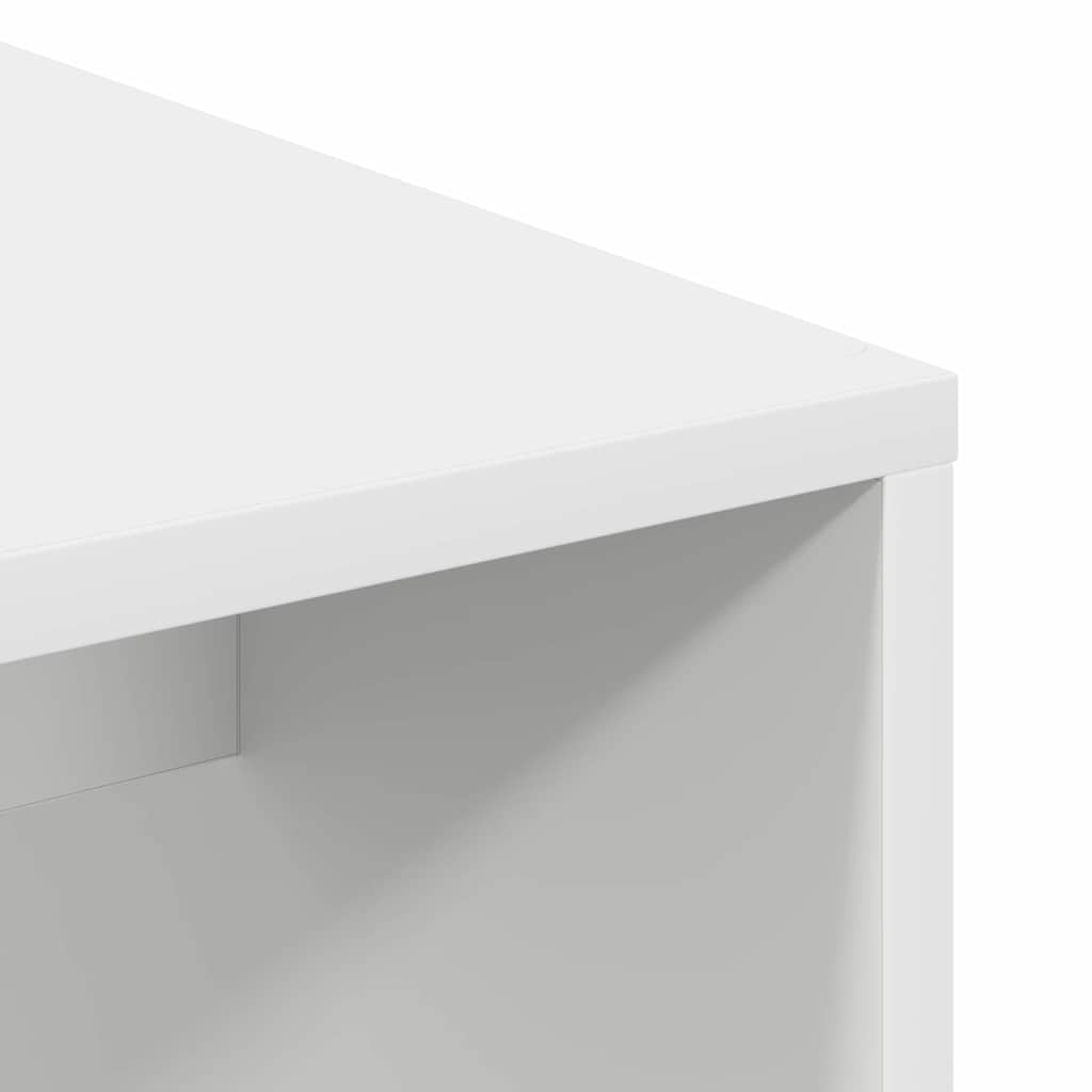 Bureau avec étagère Blanc 102 x 50 x 124 cm Bois d'ingénierie - XIOS