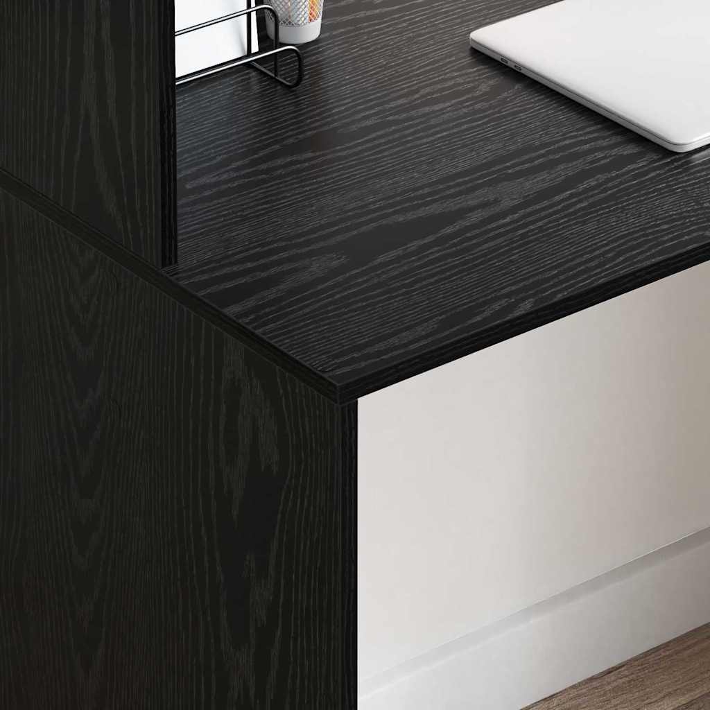 Bureau Chêne noir 102 x 50 x 124 cm Bois d'ingénierie - XIOS