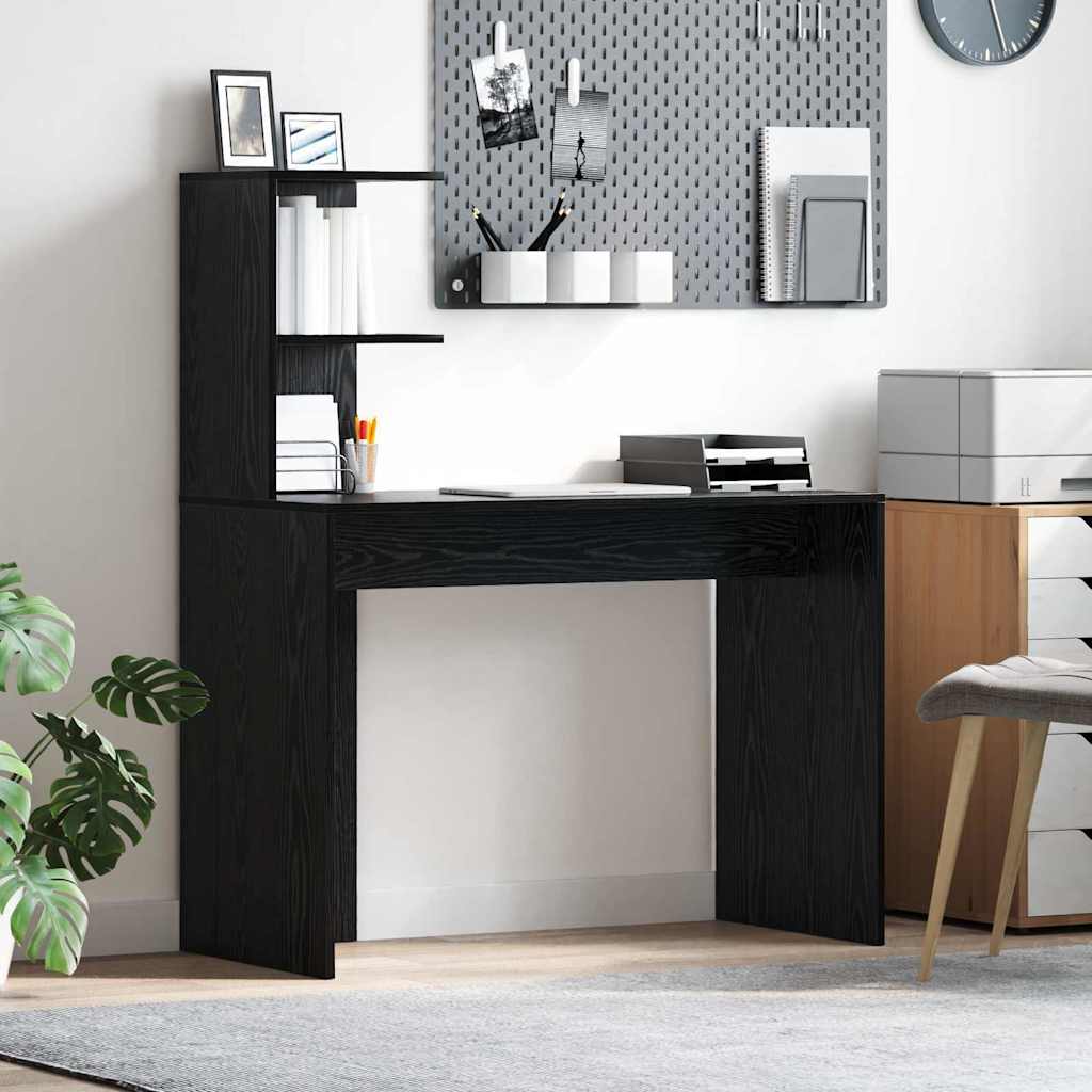 Bureau Chêne noir 102 x 50 x 124 cm Bois d'ingénierie - XIOS