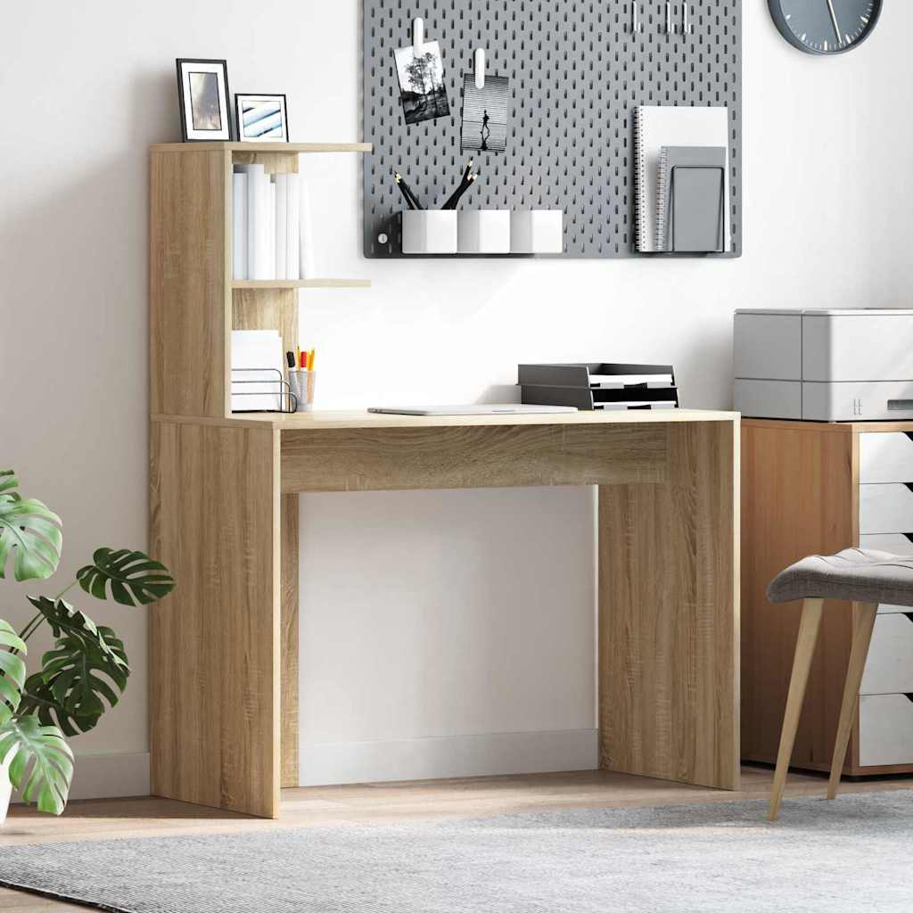 Bureau Chêne sonoma 102 x 50 x 124 cm Bois d'ingénierie - XIOS