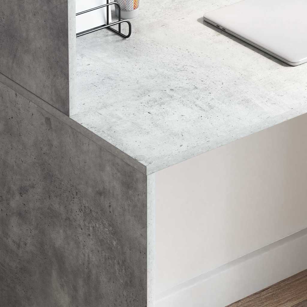 Bureau Gris béton 102 x 50 x 124 cm Bois d'ingénierie - XIOS