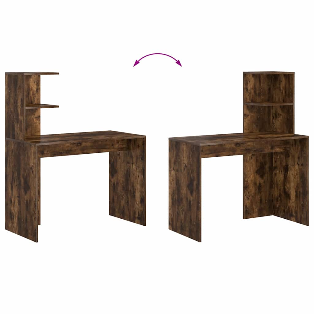Bureau Chêne fumé 102 x 50 x 124 cm Bois d'ingénierie - XIOS