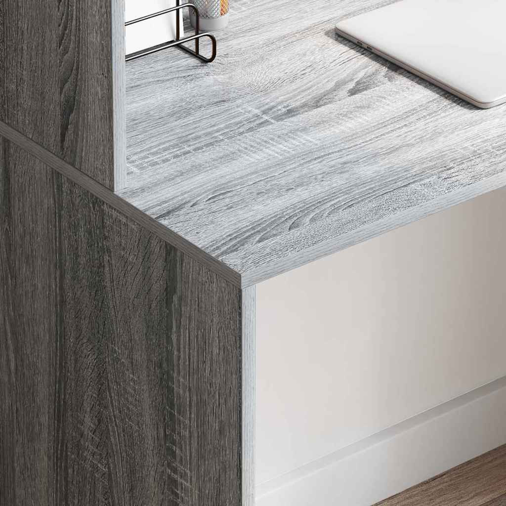 Bureau Gris Sonoma 102 x 50 x 124 cm Bois d'ingénierie - XIOS