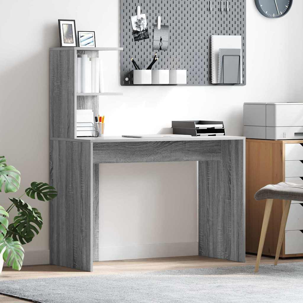 Bureau Gris Sonoma 102 x 50 x 124 cm Bois d'ingénierie - XIOS