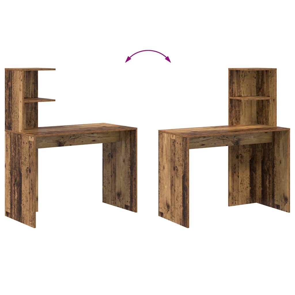 Bureau Bois Ancien 102 x 50 x 124 cm Bois d'ingénierie - XIOS