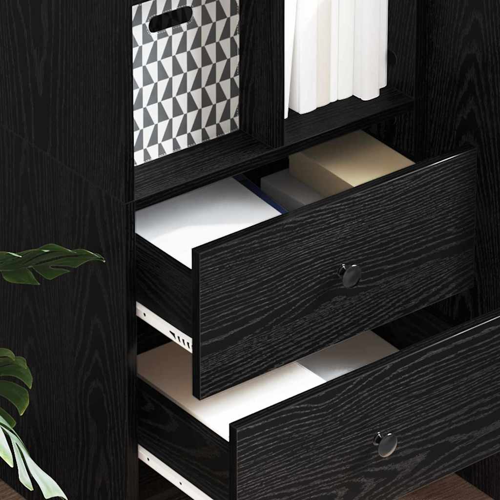 Haut Armoire Chêne noir 45,5 x 34 x 127 cm Bois d'ingénierie - XIOS