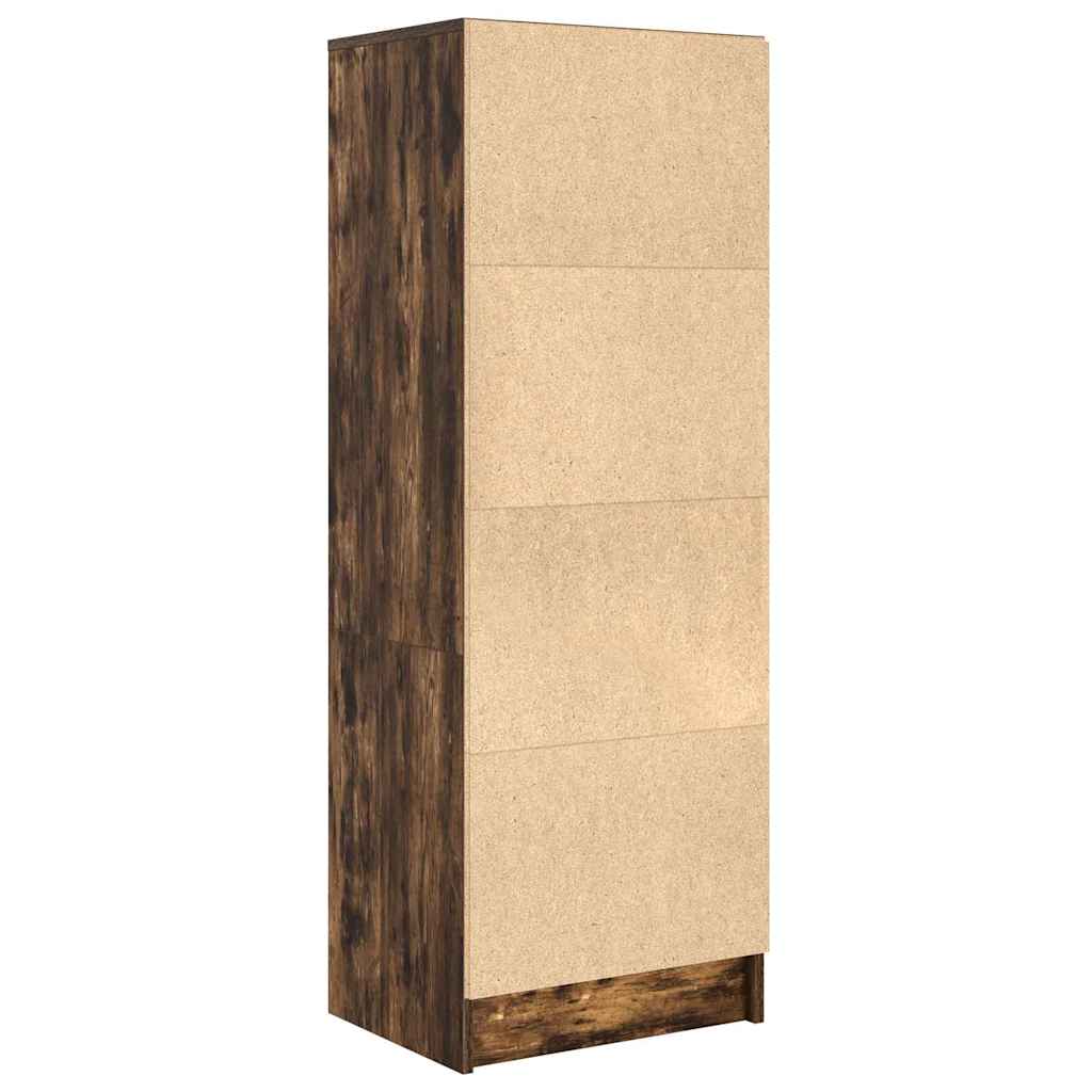 Haut Armoire Chêne fumé 45,5 x 34 x 127 cm Bois d'ingénierie - XIOS