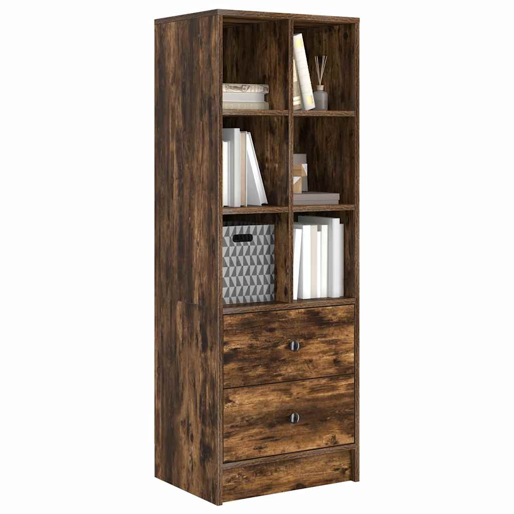 Haut Armoire Chêne fumé 45,5 x 34 x 127 cm Bois d'ingénierie - XIOS