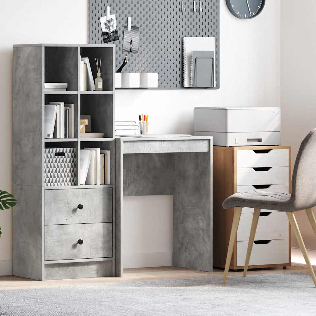 Bureau Gris béton 60 x 40 x 76 cm