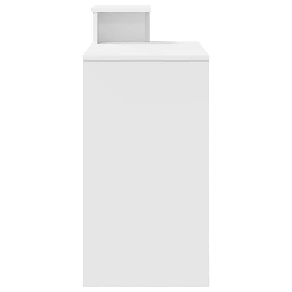 Bureau avec étagère Blanc 106 x 40 x 88.5 cm Bois d'ingénierie - XIOS