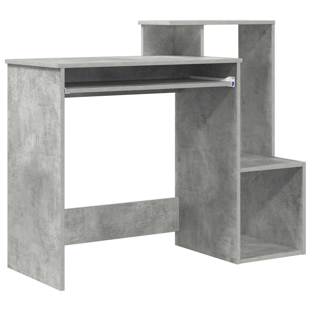 Bureau Gris béton 106 x 40 x 88.5 cm Bois d'ingénierie - XIOS
