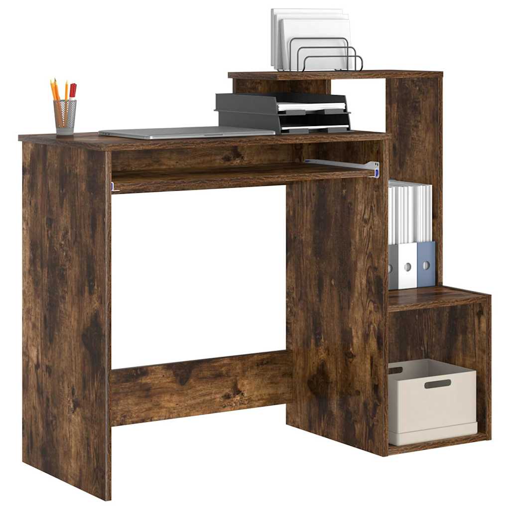 Bureau Chêne fumé 106 x 40 x 88.5 cm Bois d'ingénierie - XIOS