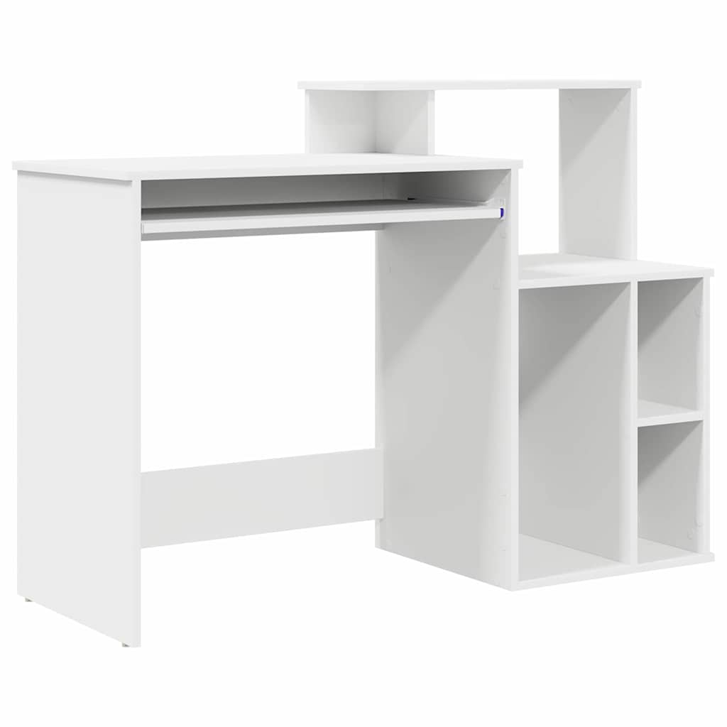 Bureau avec Rangement avec étagère Blanc 120.5 x 44 x 88.5 cm - XIOS