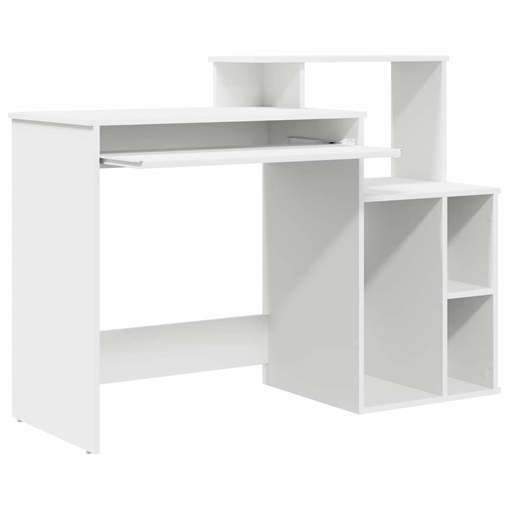 Bureau avec Rangement avec étagère Blanc 120.5 x 44 x 88.5 cm - XIOS