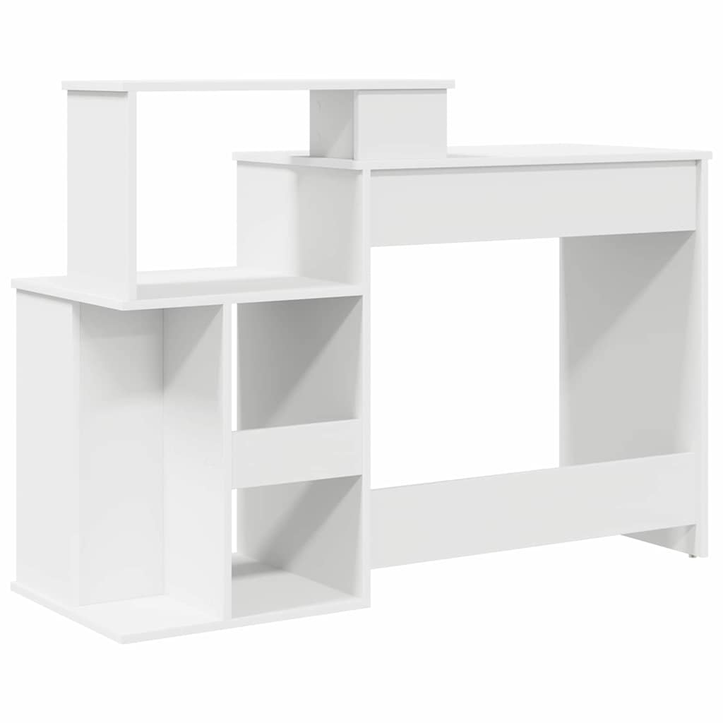 Bureau avec Rangement avec étagère Blanc 120.5 x 44 x 88.5 cm - XIOS