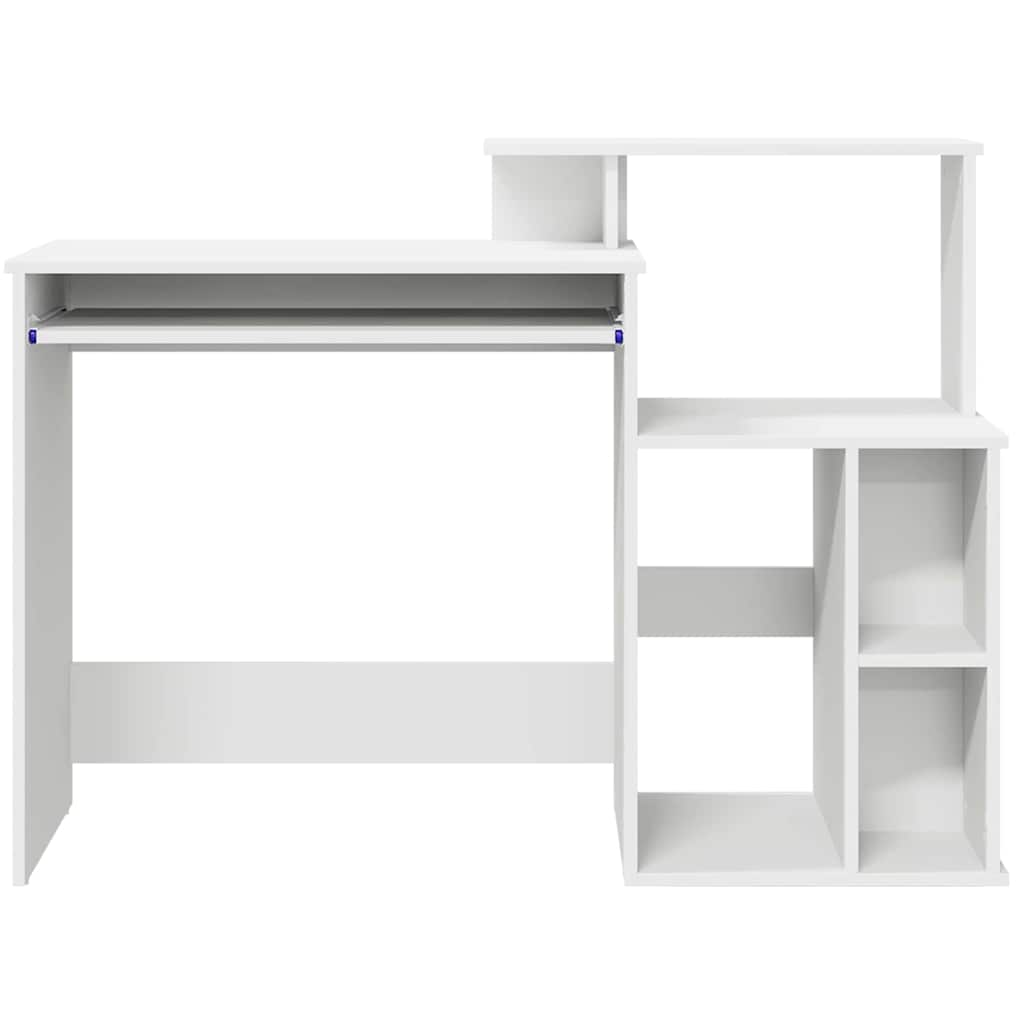 Bureau avec Rangement avec étagère Blanc 120.5 x 44 x 88.5 cm - XIOS