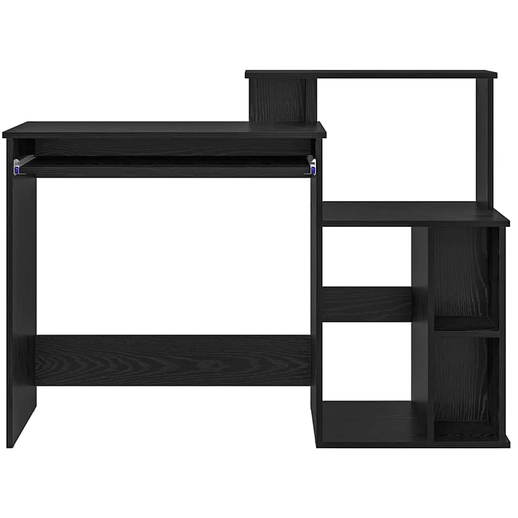 Bureau avec Rangement Chêne noir 120.5 x 44 x 88.5 cm - XIOS