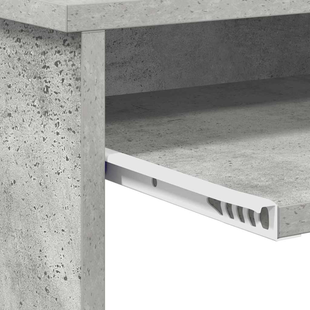 Bureau avec Rangement Gris béton 120.5 x 44 x 88.5 cm - XIOS