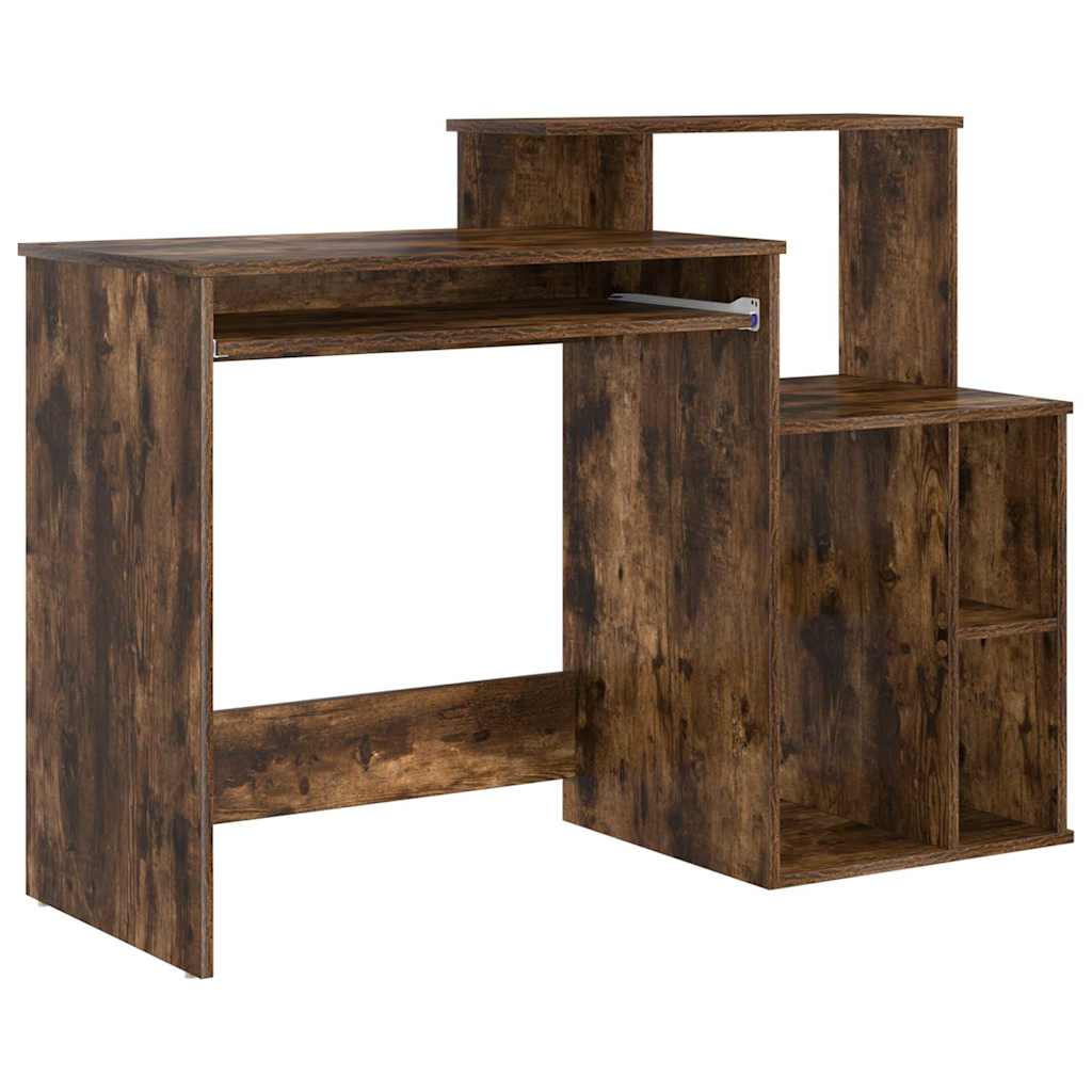 Bureau avec Rangement Chêne fumé 120.5 x 44 x 88.5 cm - XIOS
