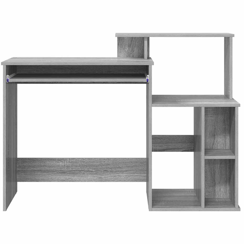 Bureau avec Rangement Sonoma gris 120.5 x 44 x 88.5 cm - XIOS