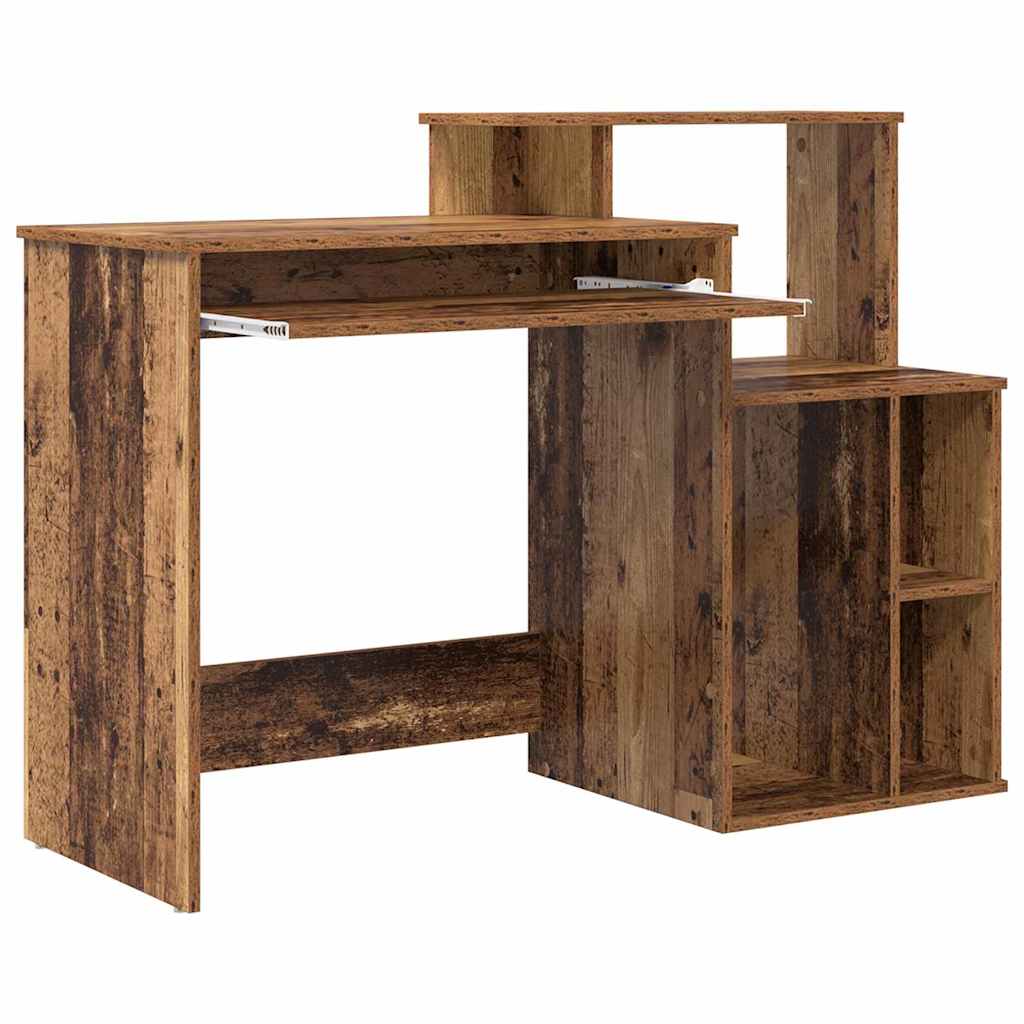 Bureau avec Rangement Bois Ancien 120.5 x 44 x 88.5 cm - XIOS