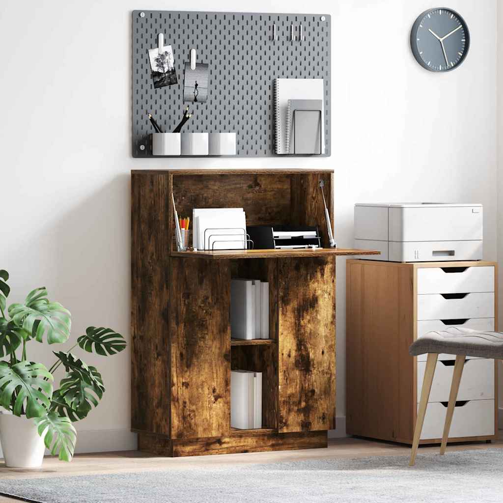 Bureau Chêne fumé 71,5 x 31,5 x 106,5 cm Bois d'ingénierie - XIOS