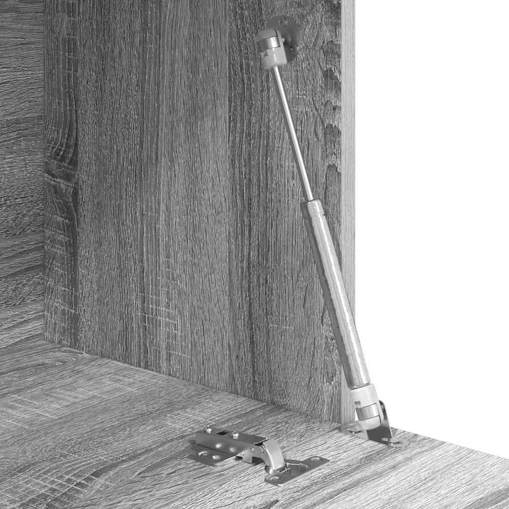 Bureau avec porte Gris 71,5 x 31,5 x 106,5 cm Bois d'ingénierie - XIOS