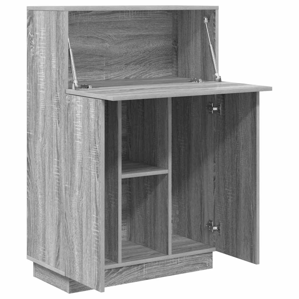 Bureau avec porte Gris 71,5 x 31,5 x 106,5 cm Bois d'ingénierie - XIOS
