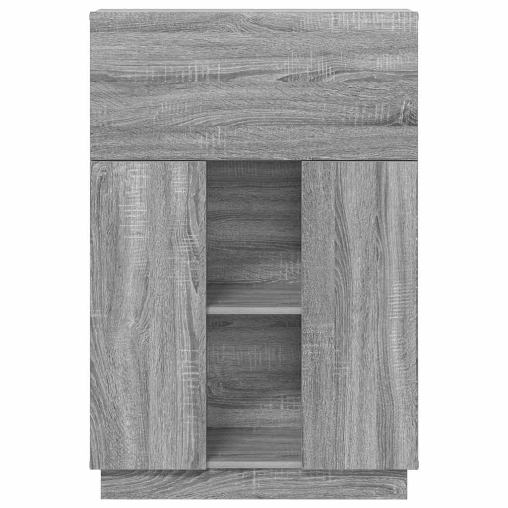 Bureau avec porte Gris 71,5 x 31,5 x 106,5 cm Bois d'ingénierie - XIOS