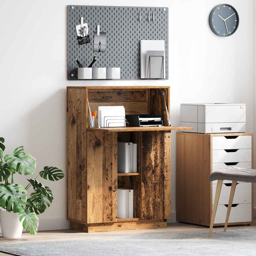 Bureau Bois Ancien Bois d'ingénierie 71.5 x 31.5 x 106.5 cm - XIOS