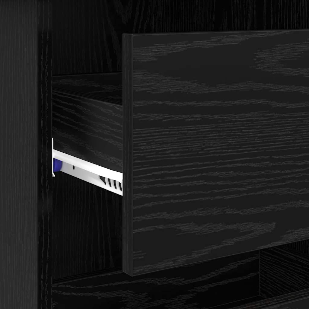 Bureau Chêne noir Bois d'ingénierie 90 x 37,5 x 75 cm