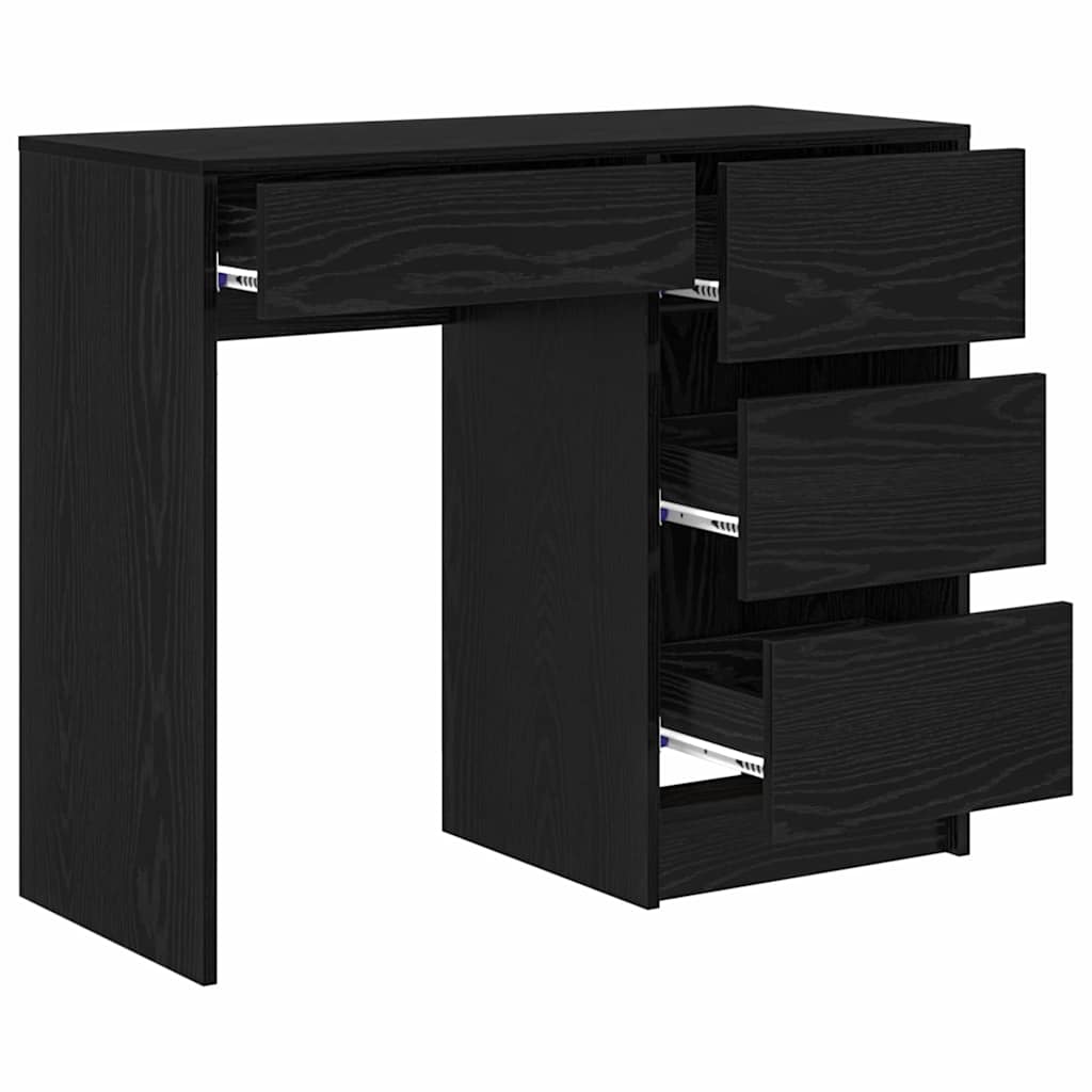 Bureau Chêne noir Bois d'ingénierie 90 x 37,5 x 75 cm